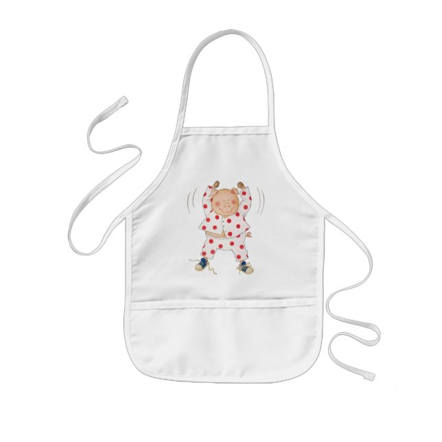 Delantal Infantil Ejercicio guarro lindo (Frente)