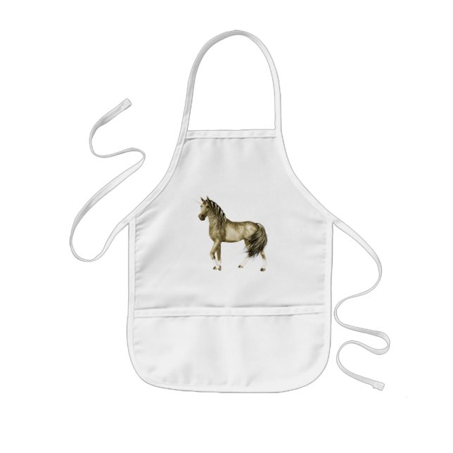 Delantal Infantil el Apron de Golden Unicorn (Frente)