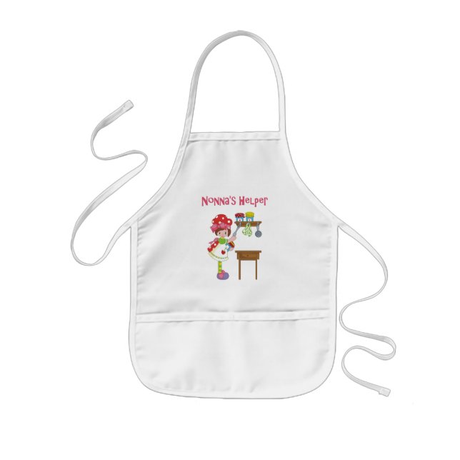 Delantal Infantil El ayudante de Nonna en la cocina (Frente)
