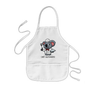 Delantal Infantil El chef Cute Koala personaliza el traje infantil