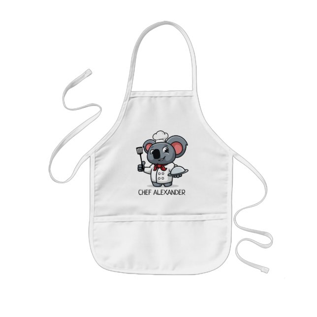 Delantal Infantil El chef Cute Koala personaliza el traje infantil (Frente)