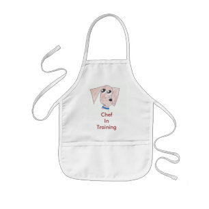 Delantal Infantil El cocinero fresco del perrito en el entrenamiento