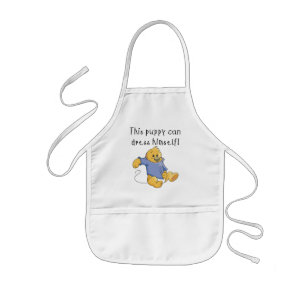 Delantal Infantil El perrito viste para arriba las camisetas y los
