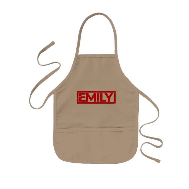 Delantal Infantil Emily Stamp (Frente)