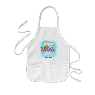 Delantal Infantil Enfermera pediátrica Motto protector de nombre