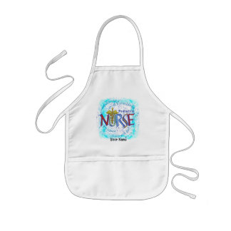 Delantal Infantil Enfermera pediátrica Motto protector de nombre