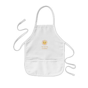 Delantal Infantil eres mi sol amarillo naranja rayos de sol agregar 
