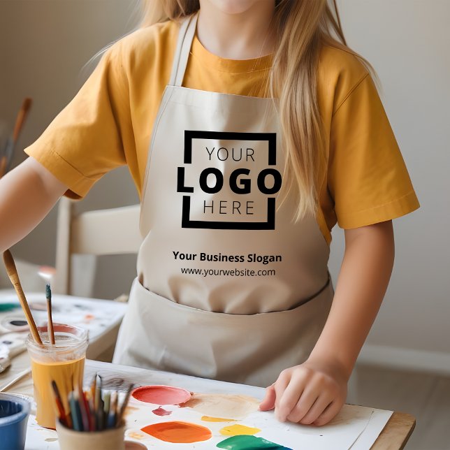 Delantal Infantil Escuela de Uniforme Promocional con Logo de la Com (Subido por el creador)