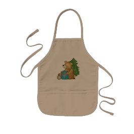 Delantal Infantil Espectro de cocina de caravana de oso de camping