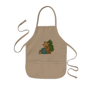 Delantal Infantil Espectro de cocina de caravana de oso de camping