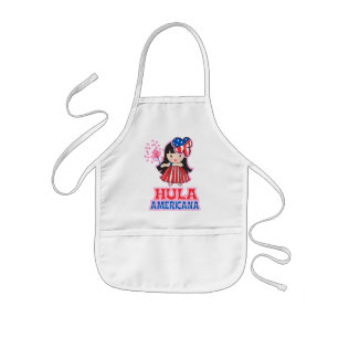 Delantal Infantil Espectro de Hula Americana Kid