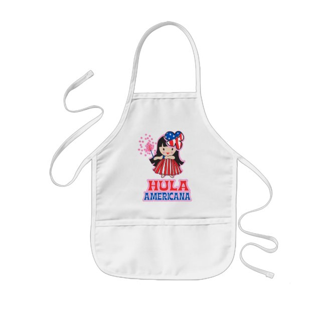 Delantal Infantil Espectro de Hula Americana Kid (Frente)
