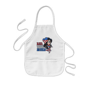 Delantal Infantil Espectro de Red, White y Hula Kid
