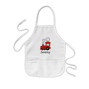 Delantal Infantil Espectro de tren de choo rojo para niños   Persona