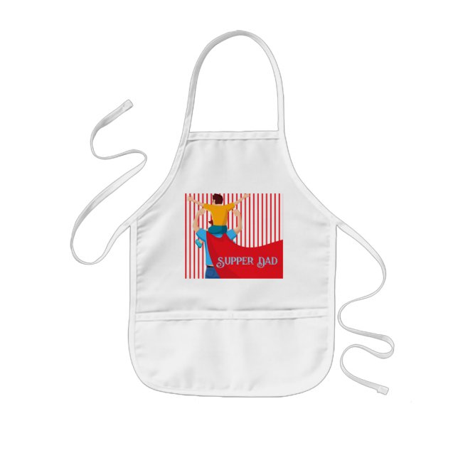 Delantal Infantil Father’s Day Gift for Supper Dad Apron (Frente)