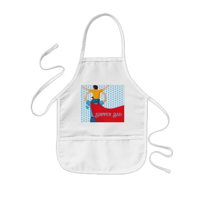 Delantal Infantil Father’s Day Gift for Supper Dad Apron (Frente)