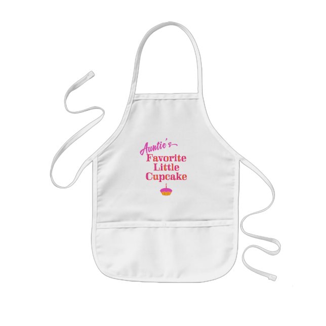 Delantal Infantil Favorite Little Cupcake de tía (Frente)