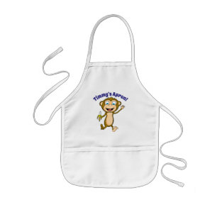 Delantal Infantil Feliz Apron de niños monos