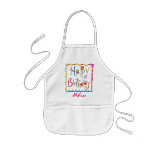 Delantal Infantil Feliz cumpleaños, niños Apron