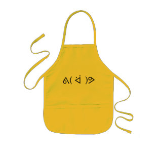 Delantal Infantil Feliz Gary ᕕ( ᐛ )ᕗ Meme Emoticon Emoji Textos Arte