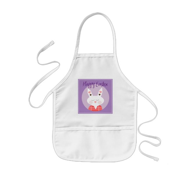 Delantal Infantil Feliz Pascua Bunny Kids Apron (Frente)