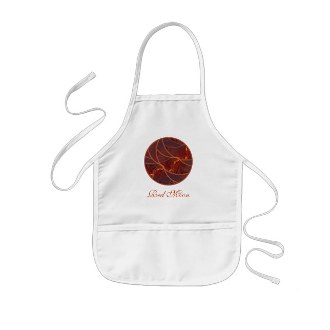 Delantal Infantil Fiery Red Moon (Frente)
