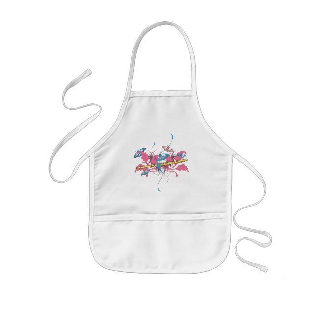 Delantal Infantil Flauta de mariposa (Frente)