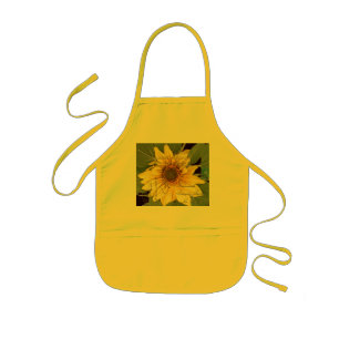 Delantal Infantil Flor de girasol Éphemera francesa