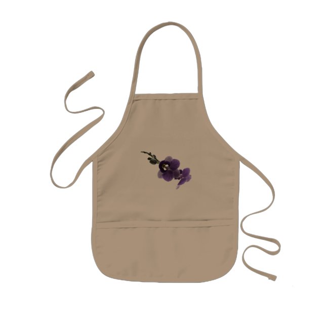 Delantal Infantil Flor de orquídea púrpura, Apron (Frente)