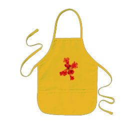 Delantal Infantil Flores rosadas