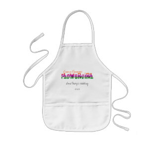Delantal Infantil Flower Girl Apron