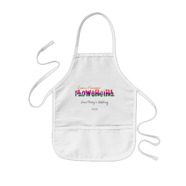 Delantal Infantil Flower Girl Apron (Frente)