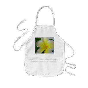 Delantal Infantil Frangipani Blanco Y Amarillo