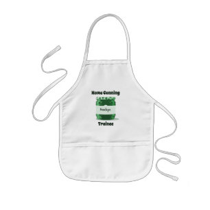 Delantal Infantil Fun Green Jelly Jar Home Canning Training con nomb