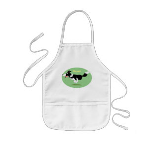 Delantal Infantil Funny Border Collie perro corriendo personalizado