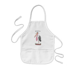 Delantal Infantil Funny marabou stork personalizado