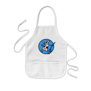 DELANTAL INFANTIL FUNNY PERSONALIZADO COW WHITE APRON