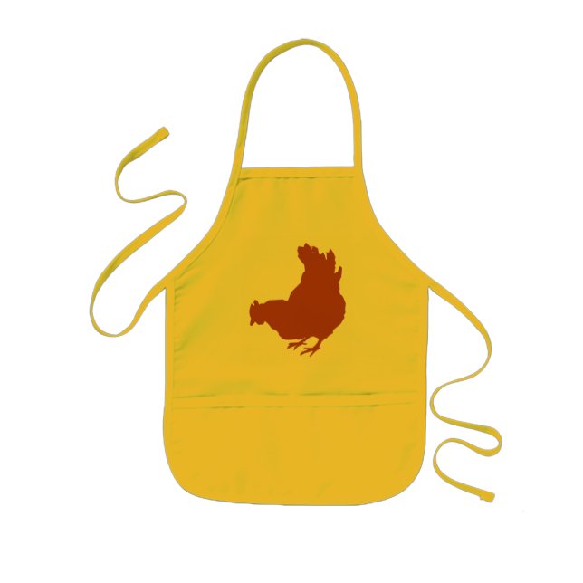 Delantal Infantil Gallina [pollo, granjero, huevos orgánicos] (Frente)