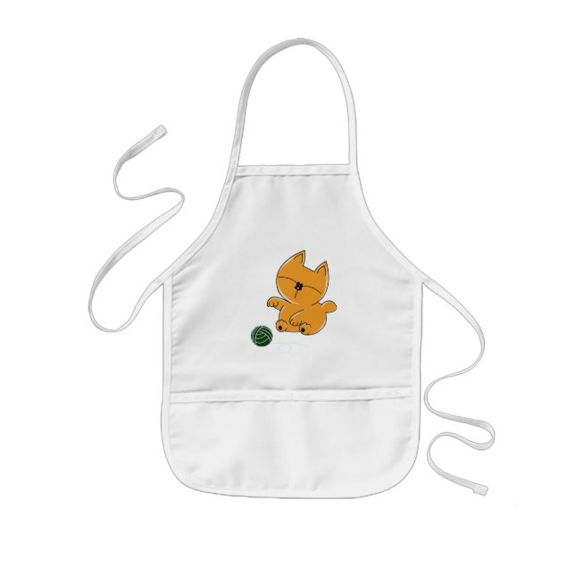 Delantal Infantil Gatito Chan del bebé (Frente)