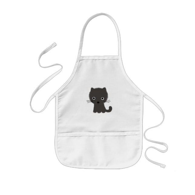 Delantal Infantil Gatito Gris (Frente)