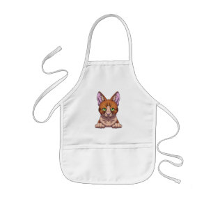 Delantal Infantil Gato de corte