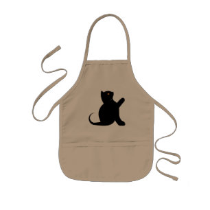 Delantal Infantil Gato diciendo hola