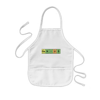 Delantal Infantil Genio - tabla periódica de productos de los