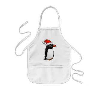 Delantal Infantil Gentoo Penguin Santa