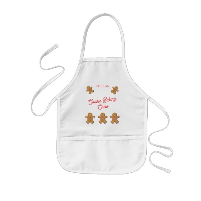 Delantal Infantil Gingerbread Man Monogrammed (Frente)