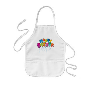 Delantal Infantil Globos felices de Pascua