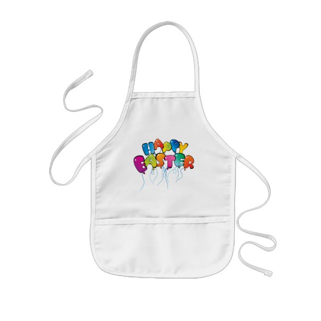 Delantal Infantil Globos felices de Pascua (Frente)