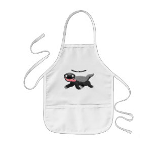 Delantal Infantil Gracioso ilustracion personalizado de insignia con