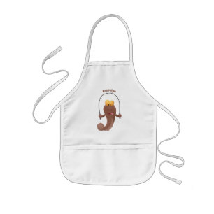 Delantal Infantil Gracioso saltando a la personalizado de pescado de