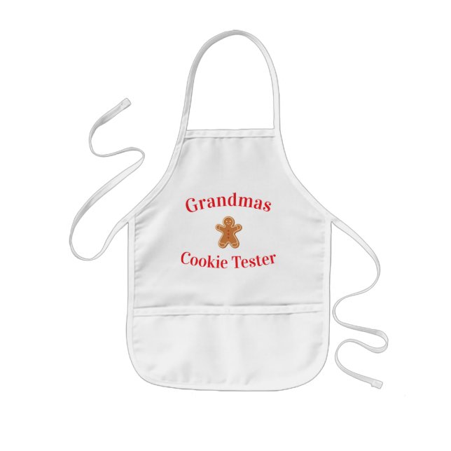 Delantal Infantil Grandmas Cookie Tester Gingerbread Man Apron (Frente)
